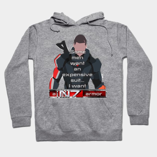 I want a N7 Armor (Maleshep) Hoodie by Sutilmente